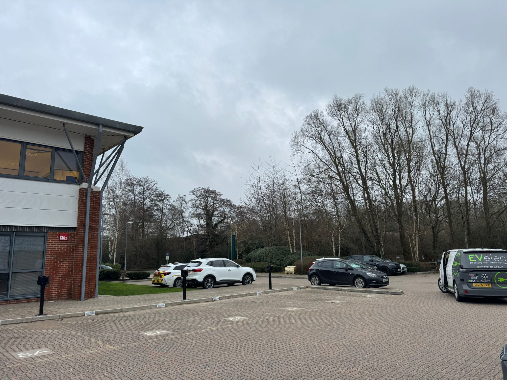 Easee 22kW chargers on epark dual posts with EV Kube foundations