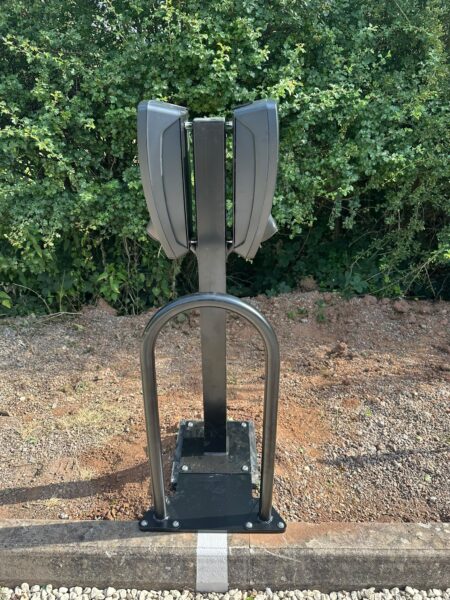 The Station, Shustoke commercial EV charging installation with EV Kube foundations